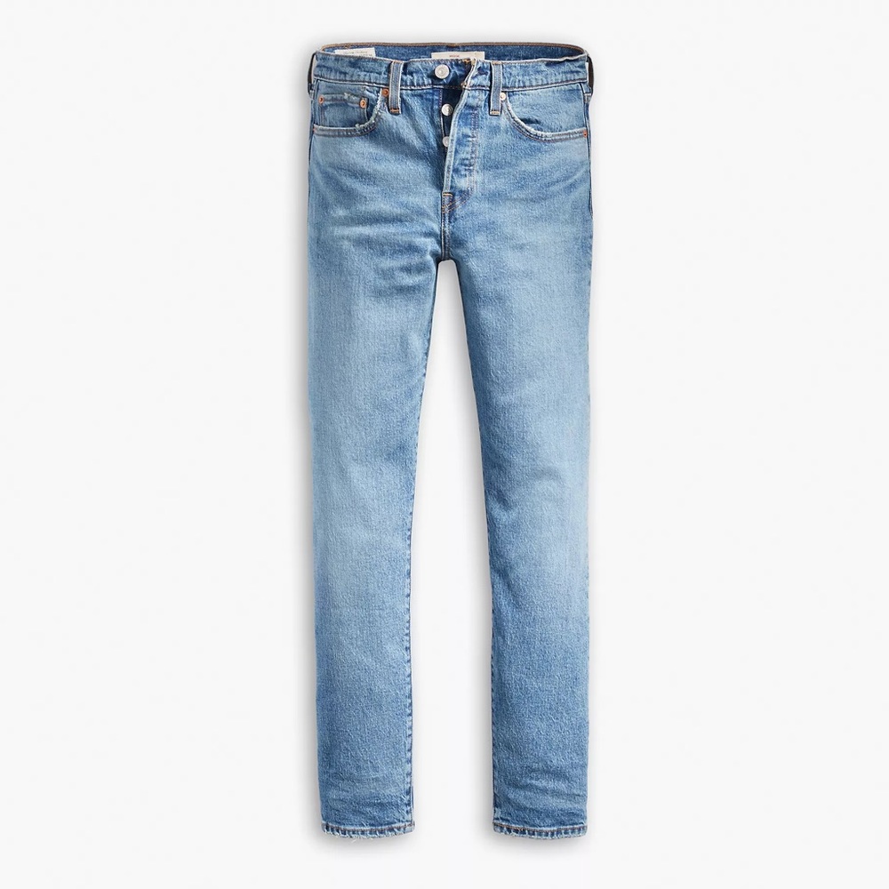Levi’s Wedgie Straight ankle 27x28 stretch denim jeans EUC red tab